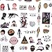 66pcs Stranger Things PVC Waterproof Cartoon Sticker for Scrapbooking Album Skateboard Wall Guitar Stickers