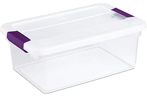 STERILITE 17531712 15-Quart ClearView Latch Box Storage Tote Containers (Pack of 1)