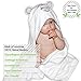 Liname Organic Bamboo Hooded Baby Towel Ultra Soft, Thick & Extra Absorbent - Extra Large Bath Towel for Infants & Toddlers - Keeps Your Baby Warm & Cosy (Mouse)