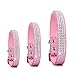 EASTOP Pet's House Dog Collars for Large Dogs Female Personalized Dog Collars for Large Dogs Female Leather Pitbull Pink Spiked Girl Bling Sparkle Training Thick Shock (Large, Pink)
