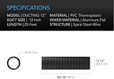 AC Infinity Flexible 300mm Aluminum Ducting 12 Inch 25 ft Heavy-Duty Four-Layer view 5