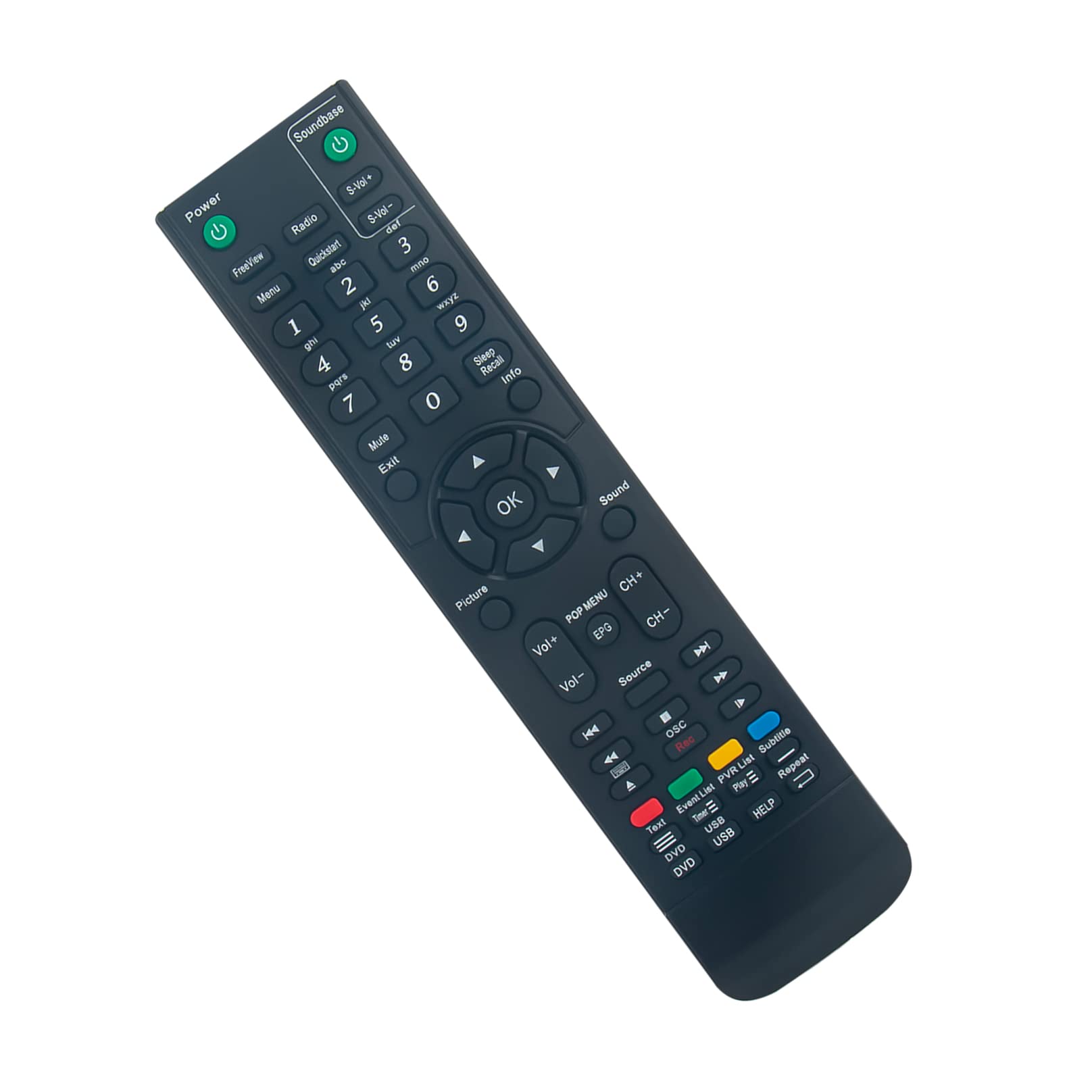 RCC004 Replacement Remote Control -VINABTY-fit for CELLO DVD TV remote control C37115F C2420S ZS0242 C32100F C32100DVB