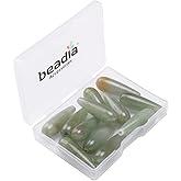 BEADIA Natural Green Aventurine Teardrop Stone Beads 10x30mm 12pcs Dangle Earring Charm for DIY Jewelry Making