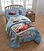 Jay Franco Disney/Pixar Cars Tune Up Blue/Gray 4 Piece Full Sheet Set with Lightning McQueen & Mater (Official Disney/Pixar Product)