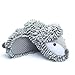 ofoot Womens & Childrens Cute Warm Fuzzy House Slippers Adult Furry Animal Shoes Non Slip Rubber Sole,Monkey Rabbit Koala Fox Owl Cat Lion Bunny Gorilla (Grey Fox,US 8-10