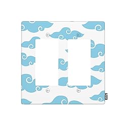 Pznen Light Switch Covers, Big Floating Clouds