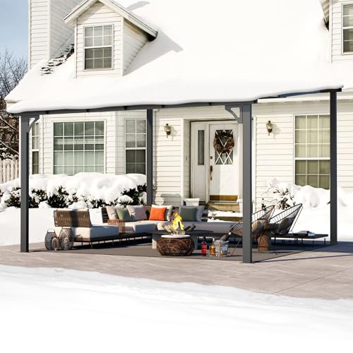 AECOJOY 12' x 12' Wall-Mounted Hardtop Gazebo Review: Lean-To Patio Shelter image 25