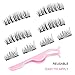 Magnetic Eyelashes, 8 Pcs One Two Cosmetics 3D Reusable Cuttable Full Size and Half Size False Eyelashes Set with Applicator for Natural Look