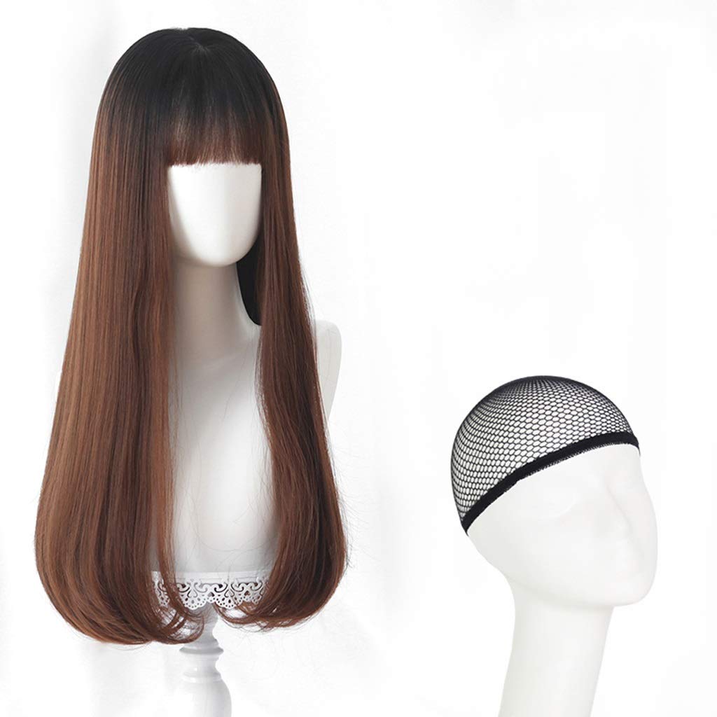 Amazon Com Realistic Natural Wig Female Long Hair Cute Long