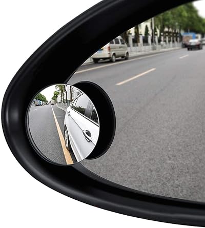 ILYPUS 360° Rotatable Blind Spot Mirrors 2 Pack Waterproof Convex Car Wing