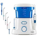 Oral Irrigator Water Flosser for Oral and Dental Care with 7 Multifunctional Tips by Aiyabrush 600ML Capacity