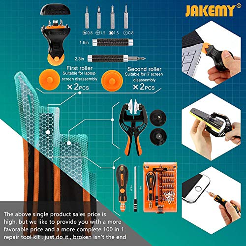 Precision Screwdriver Set - 84 in 1 Electronics Repair Tool Kit,54 Magnetic Precision Driver Bits,Pocket Tool Bag for Fix Open Pry Cell Phone,iPhone,Computer,PC,Laptop,Tablet,Game Console,MacBook