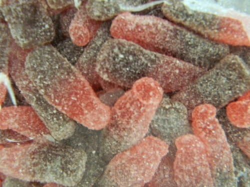 Gummi Cola Bottles - Cherry Sour [4.4LB Bag]