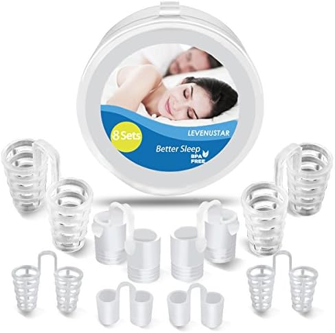 Snore Stopper - Anti Snoring Devices ,Stop Snoring To Prevent Sleep Apnea - New 2018 Model - 4 Sizes (8 SET)