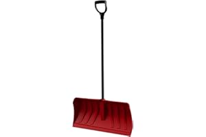 ERA GROUP ERA Premium-Series 28-Inch XL Snow Pusher with Plastic-Edged High-Density Polyethylene Blade