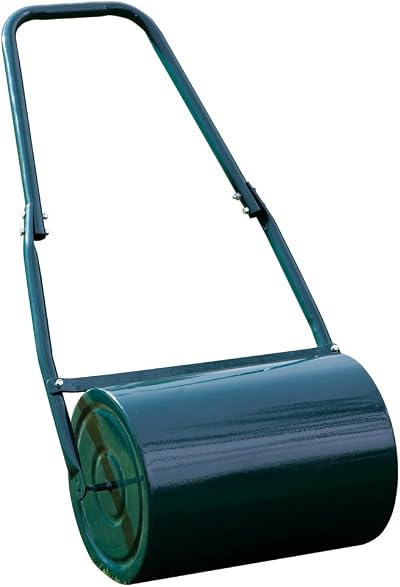 Garden Gear Garden Lawn Roller 30L Heavy Duty Galvanised Steel 42cm Wide