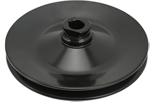 Single Groove Power Steering Pump Pulley 8948BLK Replacement for, 6176B With 5/8in Slotting Shaft for 1965-1979, CAMARO 1970-
