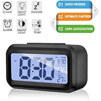 Amazon.com: Peakeep Digital Dual Alarm Clock with Snooze and Nightlight