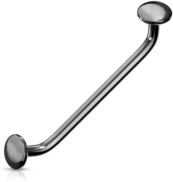 Flat Disc Ends 45 Degree Bent Staple Barbells