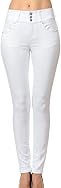 wax jean Women's High-Rise Push-Up Super Comfy 3-Button Skinny Jeans