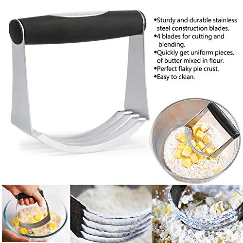MELOP Stainless Steel Dough Blender Cutter, Pastry Scraper, Biscuit