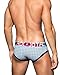 Croota Mens Underwear, Low-Rise Bikini, Brief, Satin Accented Waistband, AB01M Sky Blue