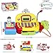 Toy Cash Register For Kids - Pretend Supermarket Toy for Boys or Girls - Cashier Toy with Working Mic, Scanner & Calculator - Play Money Cash and Coins and more. BONUS: Toy Wallet