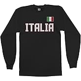 Threadrock Men's Italia National Pride Long Sleeve T-Shirt