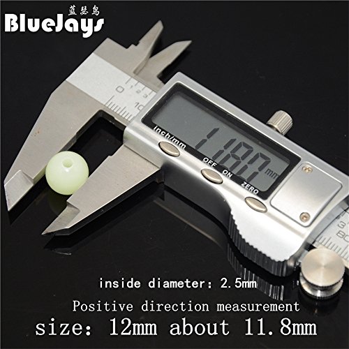 New arrived 100pcs Luminous Beads 8mm 10mm 12mm Luminous Block Pearl Fishing Lure Accessoires Fishing Tackle (12mm 100pcs)