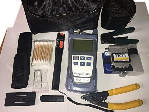 Fiber Optic FTTH Tool Kit Wth FC-6S Fiber Cleaver And Optical Power Meter 10km Visual Fault Locator Wire stripper