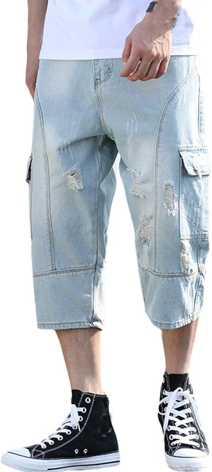 ripped cargo shorts