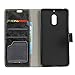 Nokia 6 Case,ANLI [Card Slots and Stand Function] Luxury PU Leather Wallet Flip Protective Case Cover for Nokia 6 Black