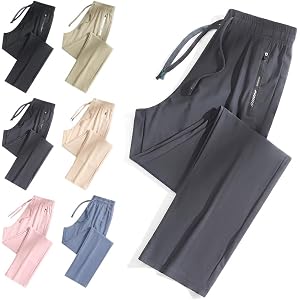 Comfy Fit Pants for Women Over 50, Comfy Unisex Ice Silk Quick Drying Breathable Outdoor Hiking Casual Pant