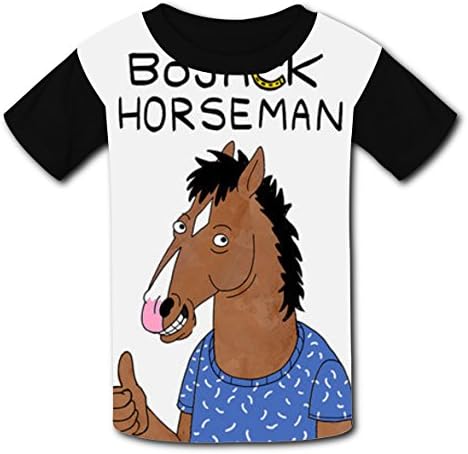 Hevilcat Horseman Thumb UP BoJack T-shirts Kids Tee Shirt Tops Short Sleeve Costume L