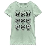 Grumpy Cat Big Girls' Moody Kitty Graphic