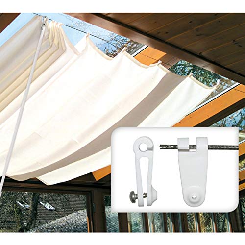 Windhager 10701 Laufhaken, Zubehör für Seilspannmarkise/Sonnensegel, Stück:60 Stück – Bild 4