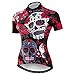 weimo Women Cycling Jersey Short Sleeve Breathable Biking Shirt Red Blackthumb 1