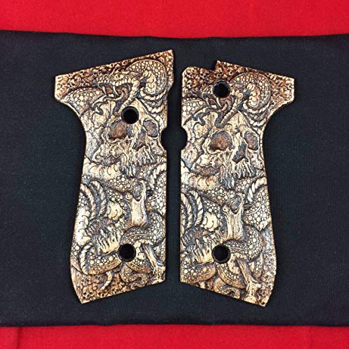 Beretta Grips - Skull Snake, Full-Size 92F, 92FS, 92SB, 96, M9 gun grips - Thumbnail 3