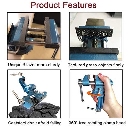 image for Mini Bench Vise Clamp on Vise 2