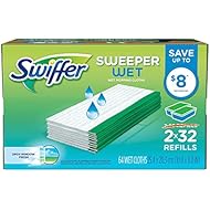 Swiffer Sweeper Wet Cloth Refill, 60 Count