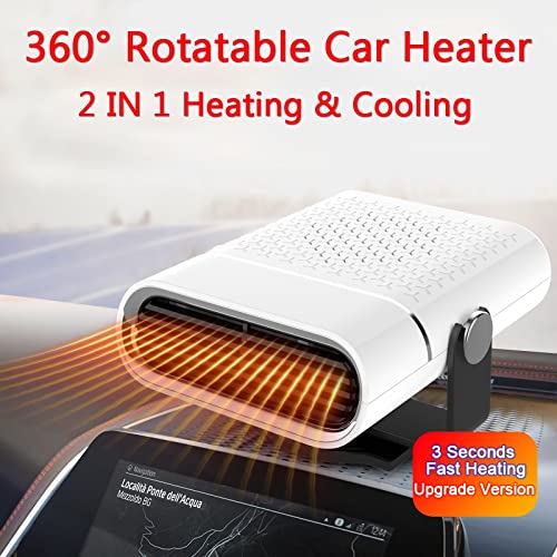 Car Heater, 12V 150W Portable Car Heater, Car Windshield Defroster and
