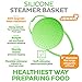Jennis Silicone Steamer Basket With New Non-slip Ridges To Keep Food From Falling Off