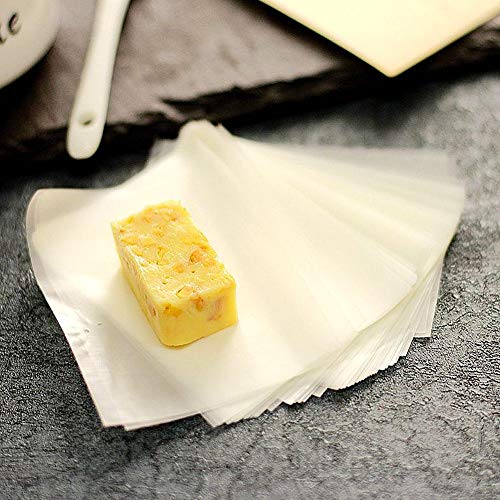 FiveEyes 1000 Pieces Glutinous Edible Rice Paper,Edible Candy Wrapping Wafer Paper Sheets,Translucent and Starchy 1000 Sheets, 3"x2.6"Ã¯Â¼6x8 cmÃ¯Â¼