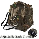 GearOZ Mesh Decoy Bag for Duck,Turkey,Waterfowl,Goose,Drake,Marllard Hunting-Adjustable Back Strap, Convenient Drawstring Closure Designed, Olive, 1 Bag