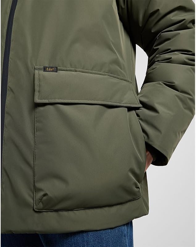 - Calções masculinos - Corte normal - Calça curta com capuz - Cinzento-Azeitona