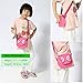 Zicac Butterfly Crossbody Bag Cute Purse with Zipper Pull Little Girls Purses (Pink)