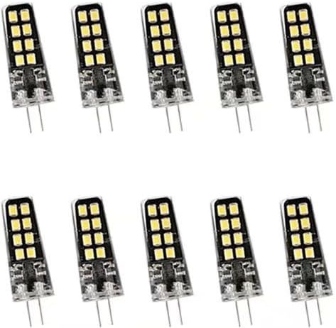 LED Bulb G4 ，YMTC 3W 30W Halogen Equivalent AC/DC 12V 450LM 16 LED 2835 SMD G4 Base LED Lights Bulb Lamps White 10 Packs