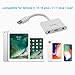 Excellenter Compatible Splitter & Adapter Replacement for IP X / 8/8 Plus / 7/7 Plus, 3.5 mm Aux Audio Headphone Jack Adapter Dual 8 Pin Music Charge Cable Charger Connector