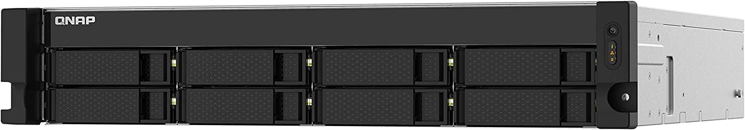 QNAP TS-832PXU-RP-4G 8 Bay High-Speed SMB Rackmount NAS with Two 10GbE and 2.5GbE Ports, Redundant PSU (TS-832PXU-RP-4G-US)