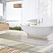 Amazer Extra Long Shower Curtain Liner 72 x 84 Clear Plastic Shower Liner PEVA Waterproof Inside Shower Curtains for Bathroom with 3 Magnets and Rustproof Grommets